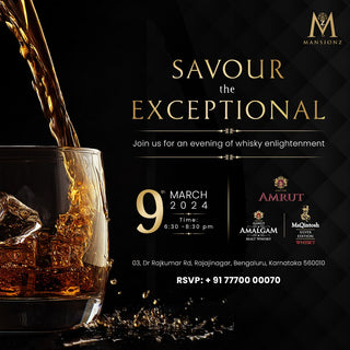 Join us for a memorable Whisky Tasting at Mansionz