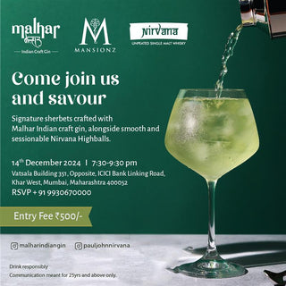 MALHAR SIGNATURE SHERBETS & NIRVANA HIGHBALLS