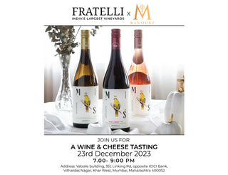 A Wine & Cheese Tasting - 23rd, DECEMBER